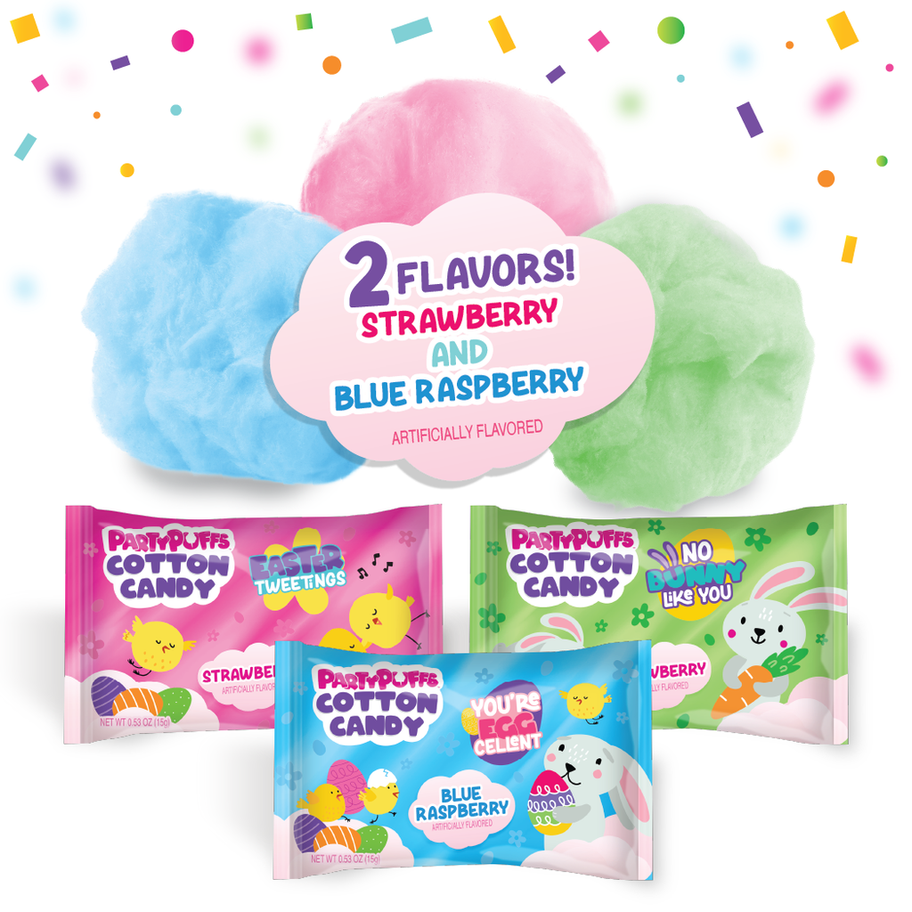 Easter Cotton Candy Pouches