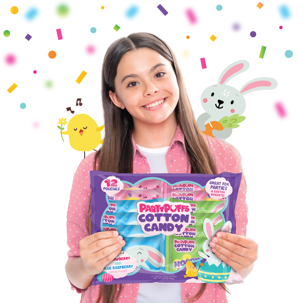 Easter Cotton Candy Pouches