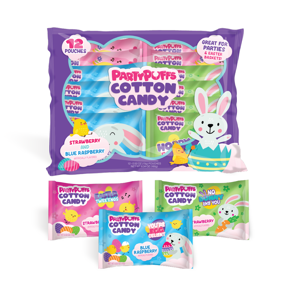 Easter Cotton Candy Pouches