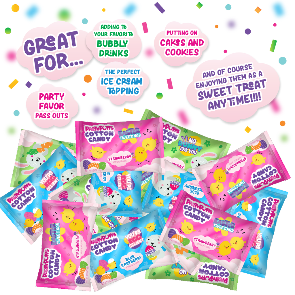 Easter Cotton Candy Pouches