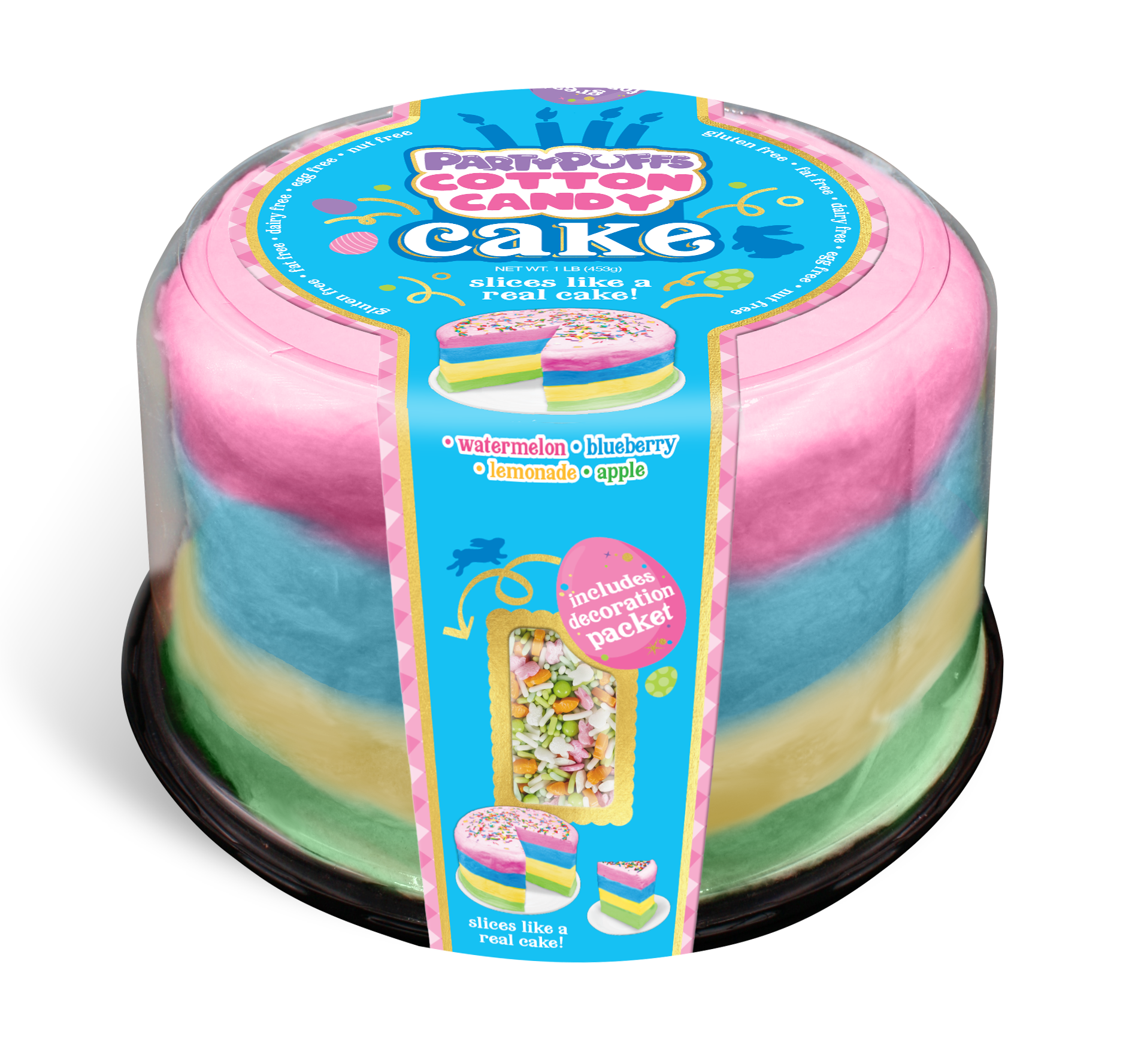 Easter Cotton Candy Cake
