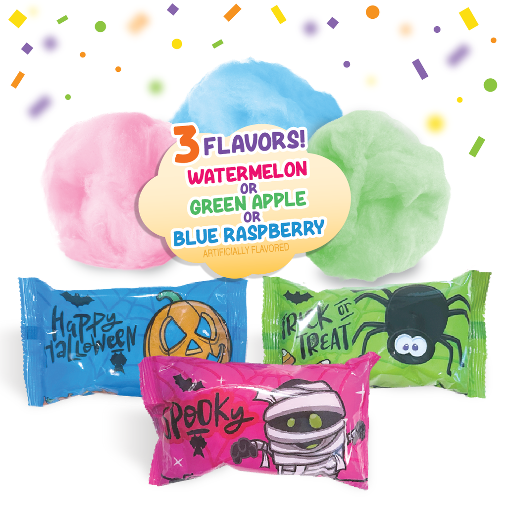 Halloween Cotton Candy Pouches