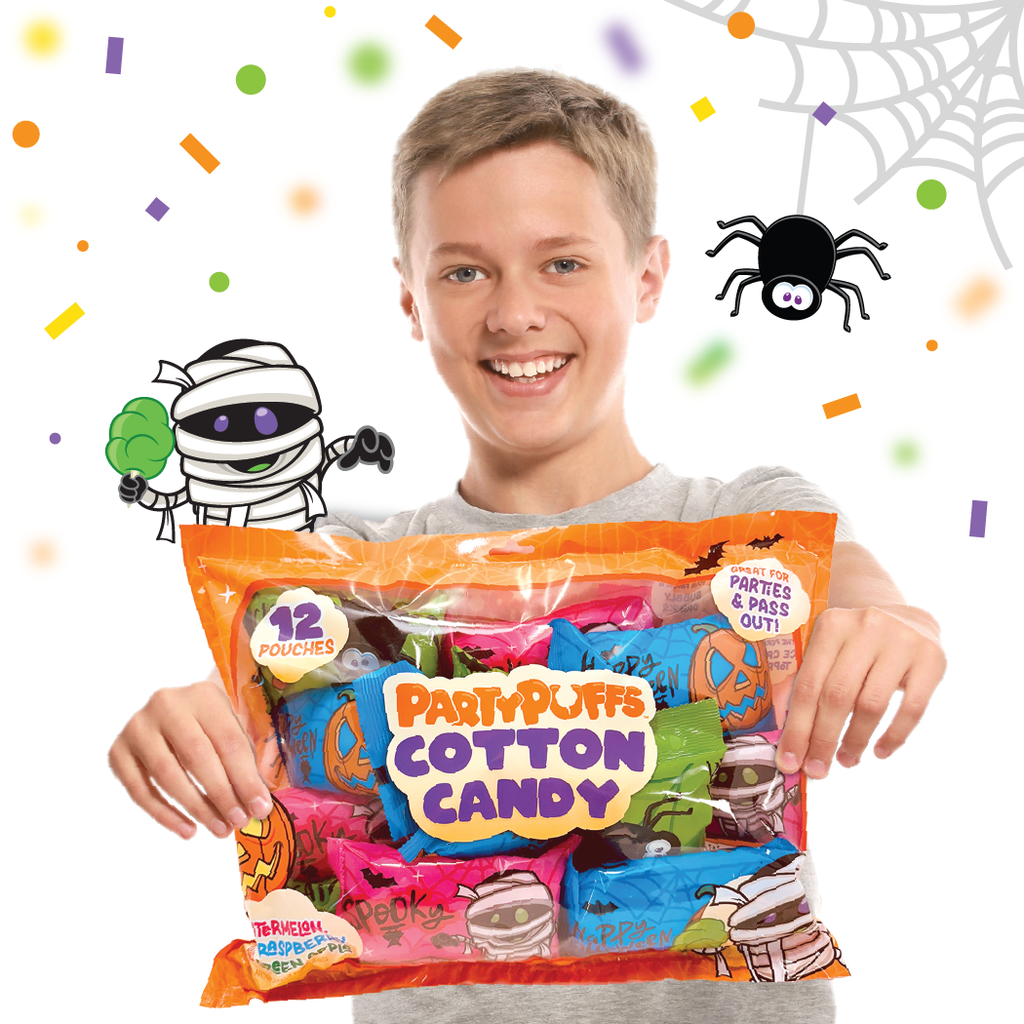 Halloween Cotton Candy Pouches