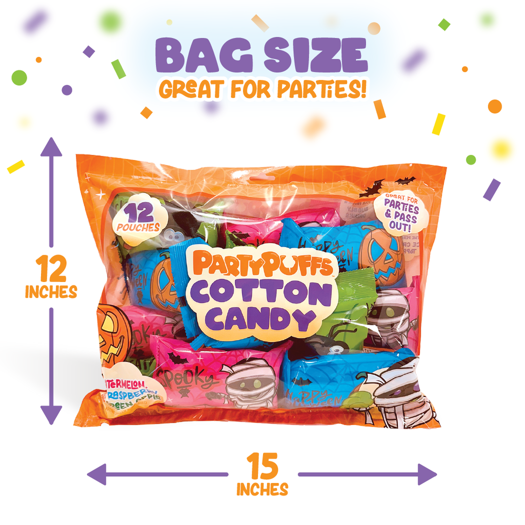 Halloween Cotton Candy Pouches