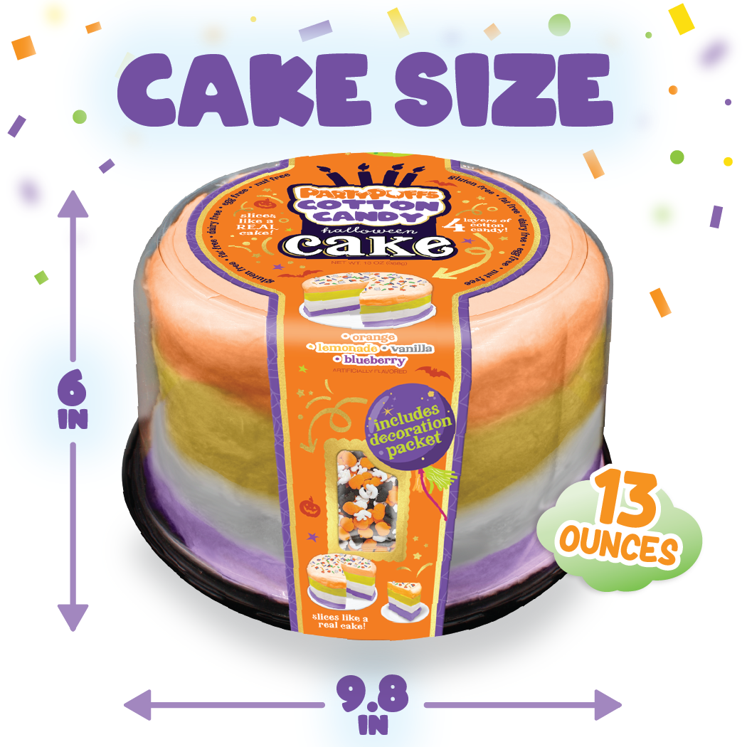 Halloween 13oz Jumbo Cotton Candy Cake