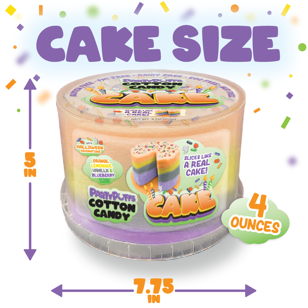 Halloween 4.2oz Cotton Candy Cake