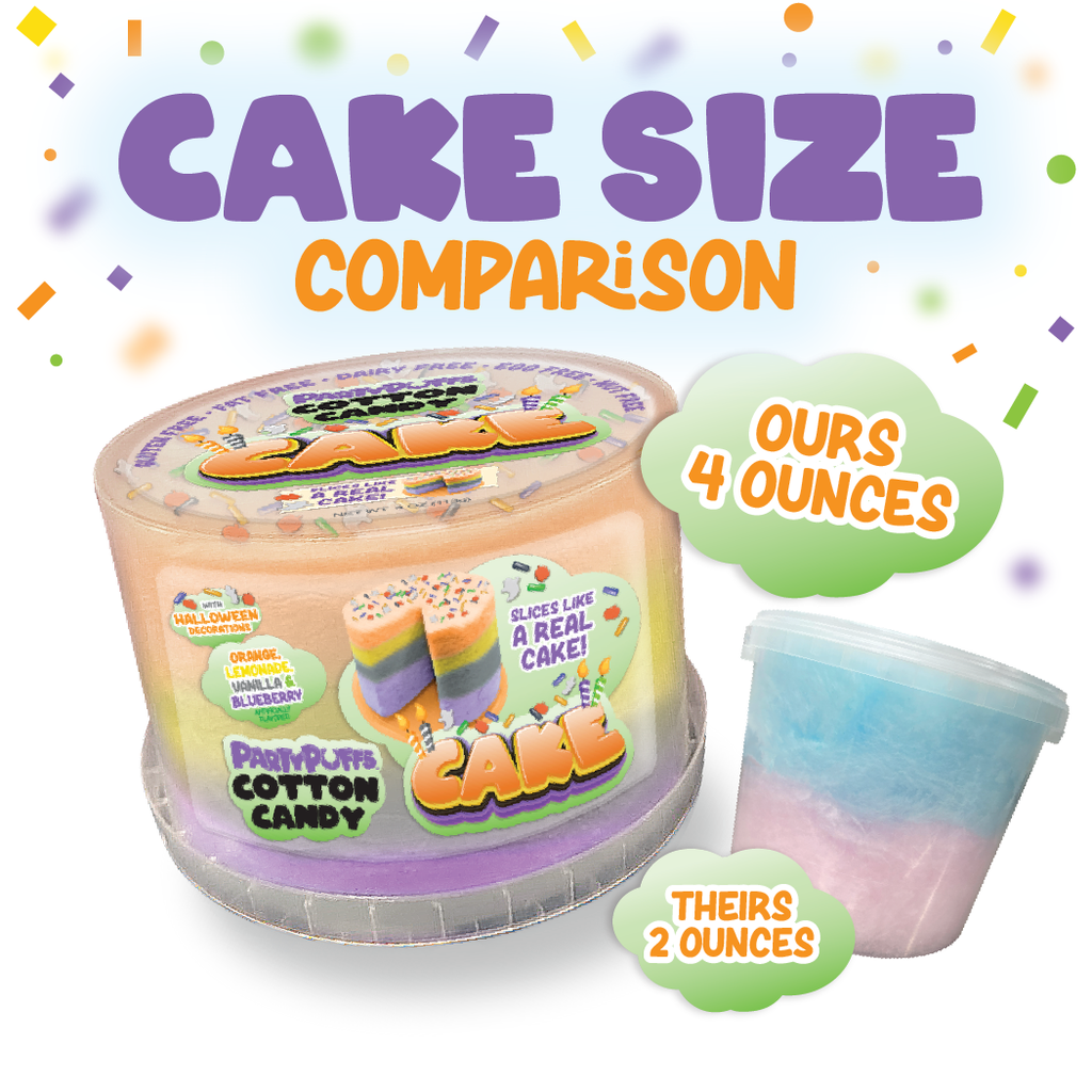 Halloween 4.2oz Cotton Candy Cake