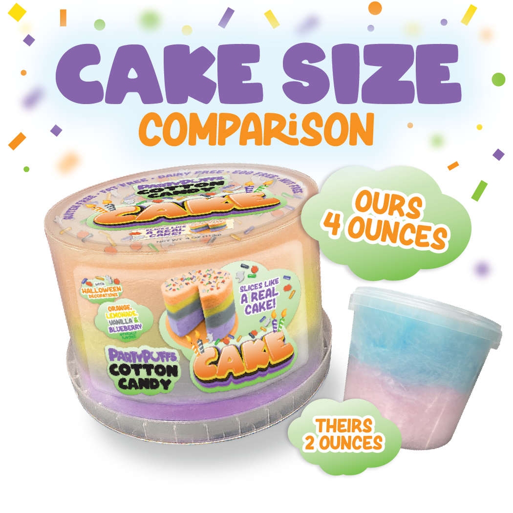 Halloween 4.2oz Cotton Candy Cake