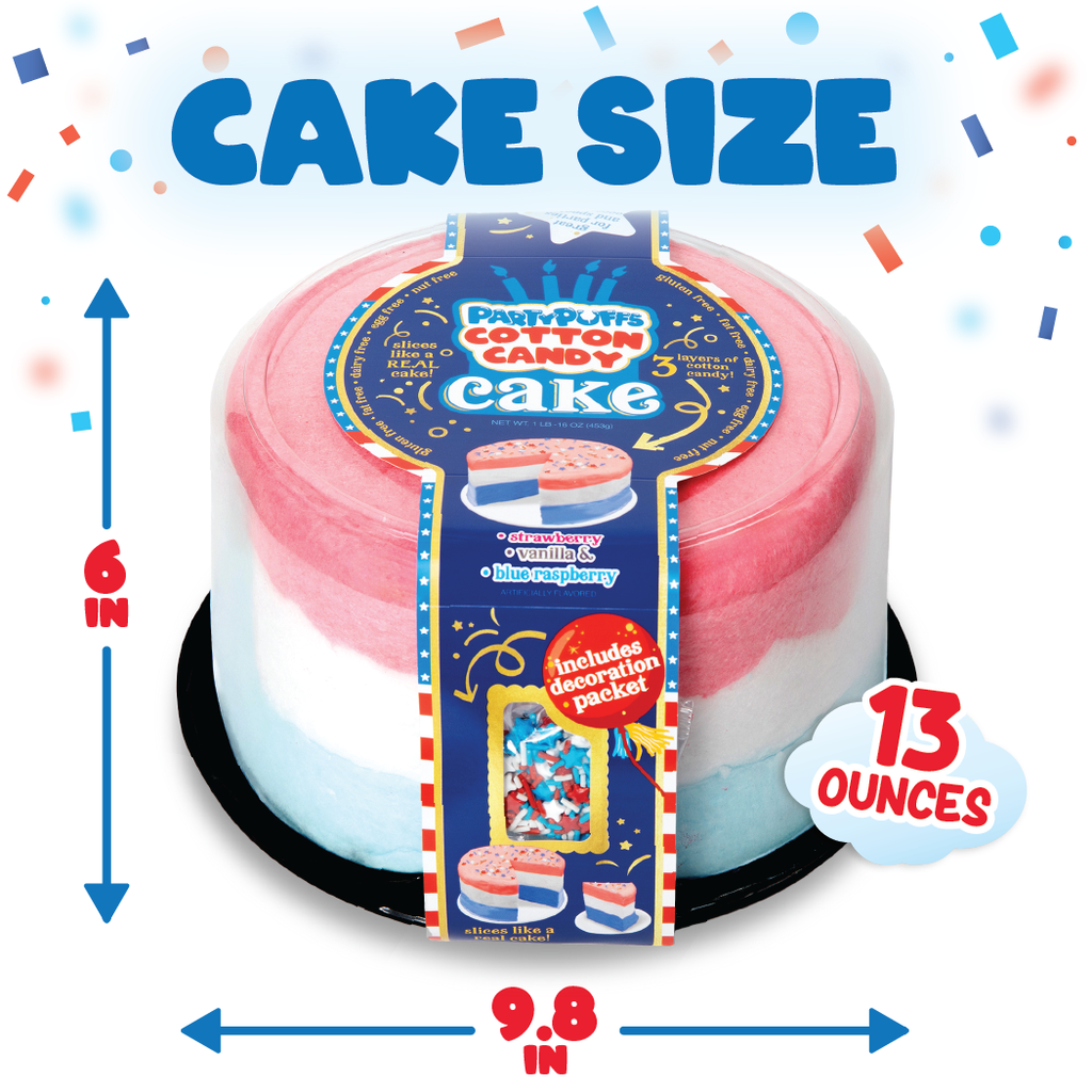 USA 13oz Jumbo Cotton Candy Cake