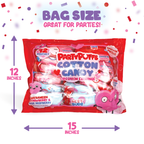 Valentines Day Cotton Candy Pouches