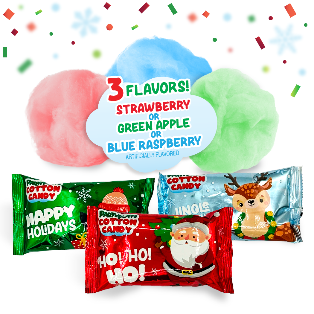 Holiday Cotton Candy Pouches