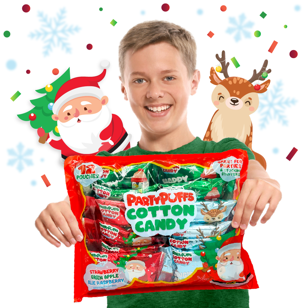 Holiday Cotton Candy Pouches
