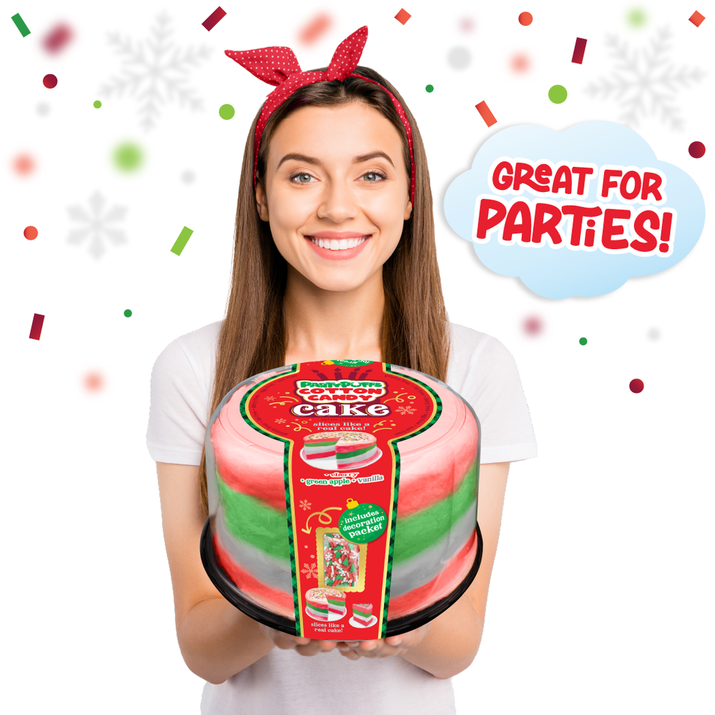 Holiday 13oz Jumbo Cotton Candy Cake