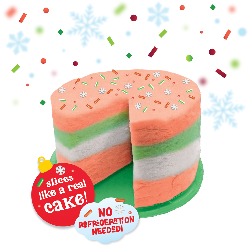 Holiday 13oz Jumbo Cotton Candy Cake