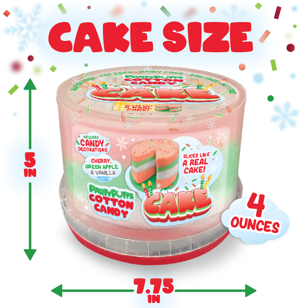 Holiday 4.2oz Cotton Candy Cake