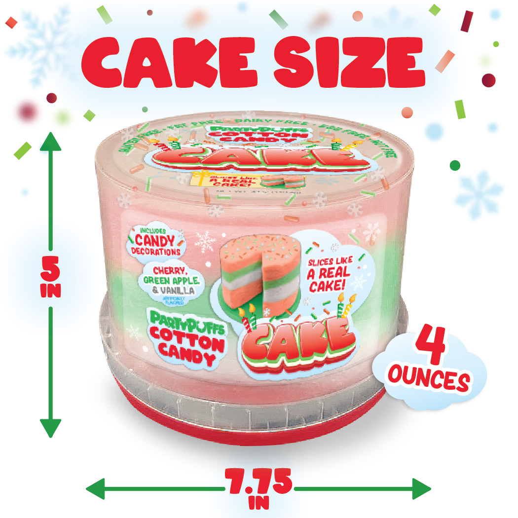 Holiday 4.2oz Cotton Candy Cake